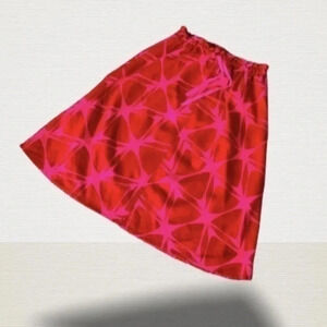 H&M red/pink skirt/size4/linen